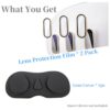 Camera Lens Protector for Oculus Meta Quest 3 Accessories, Lens Cover for VR Quest3, 9H Hardneww Tempered Glass Film, Alloy Frame, Anti-Scratch, High Definition - Image 6