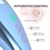 Roysmart Vibration Electric Massager Cordless-Rechargeable Vibrating Handheld Personal Back Massagers Waterproof, Seven Massage Wand for Full Body-Blue - Image 3