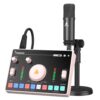 MAONO Streaming Audio Mixer, Audio Interface and XLR Condenser Microphone with Pro-preamp, Bluetooth, 48V Phantom Power for Live Streaming, Podcast Recording MaonoCaster AMC2A NEO Pink