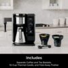 Ninja Hot and Cold Brewed System, Tea & Coffee Maker, with Auto-iQ, 6 Sizes, 5 Styles, 5 Tea Settings, 50 oz Thermal Carafe, Frother, Coffee & Tea Baskets, Dishwasher Safe Parts, Black, CP307 - Image 8