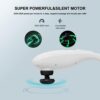 MEGAWISE Handheld Back Massager | Deep Tissue Percussion Relief for Back, Neck, Shoulders, Waist Legs, Full Body for Improved Blood Circulation and Fatigue Relief (Pearl White 6Ft Corded) - Image 6