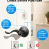 eufy Security Smart Lock C30, Keyless Entry, Built-in WiFi Deadbolt for Front Door, No Bridge Required, Easy Installation, App Remote Control, Auto Lock, Traditional, Black - Image 6