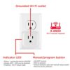 UltraPro Smart Plug WiFi Outlet Works With Alexa, Echo & Google Home, No Hub Required, App Controlled, ETL Certified 4 pack, 51411 White - Image 5