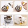 SIWWBW Cat Ball Toy & Treat Dispenser - Interactive Cat Puzzle Feeder with Slow Feeder & Spill Ball Function (Blue) - Image 7