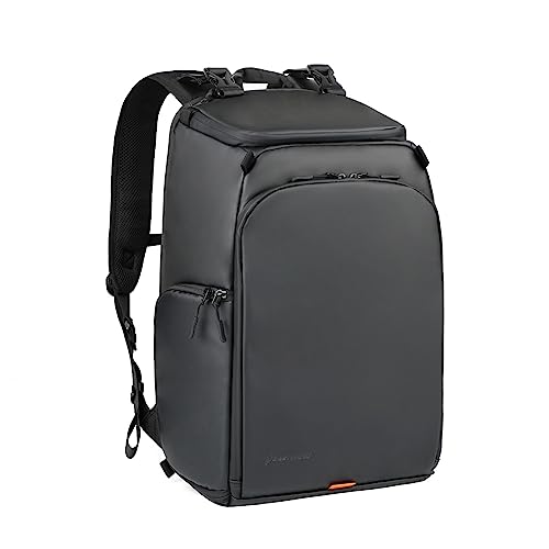 Meliae Camera Bag for Women, DSLR Mirrorless Camera Purse, Leather Shoulder Crossbody Hobo Travel Tote for Photographers (Black)