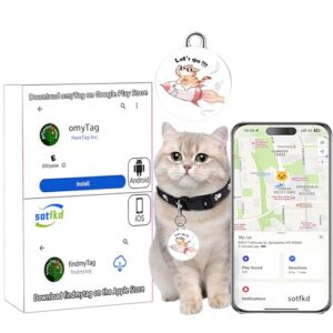 sotfkd Dog Tracker-Airtag Dog Collar-Android Airtag-GPS Tracker for Dogs-Pet Tracker | Android and iOS Universal | No Charging Required | No Monthly Fee