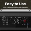 CHEFMAN ExacTemp™ 12 Quart 5-in-1 Air Fryer with Integrated Smart Cooking Thermometer, 28 Touchscreen Presets, Rotisserie, Dehydrator, Bake, XL Convection Oven with Auto Shutoff, Black - Image 5