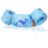 MoKo Swim Arm Band for Kids 20-30-40-50lbs, Clearance Toddler Swim Vest Cute Cartoon Swimming Wings Pool Floats Sleeve Children Water Sports Learning Swim Training Equipment, Blue Squirting Whale