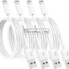 Susnwere 4 Pack [Apple MFi Certified] Apple Charging Cables 6ft, iPhone Chargers, Lightning Fast iPhone Charging Cord for iPhone 12/11/11Pro/11Max/ X/XS/XR/XS Max/8/7, ipad(White)