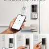 eufy Security Smart Lock C210, Keyless Entry Door Lock for Front Door, Built-in WiFi Deadbolt, No Bridge Required, Easy Installation, Touchscreen Keypad, App Remote Control, 4 AA Batteries, Nickel - Image 2