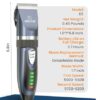 oneisall Cat Clippers for Matted Hair, Quiet Cat Shaver for Long Hair, Cordless Cat Hair Trimmer for Grooming, 2 Speed Pet Shaver Cat Grooming Kit for Cats Small Dogs Animals (Blue) - Image 9