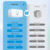 meross Smart Plug Mini, 15A & Reliable Wi-Fi, Support Apple HomeKit, Siri, Alexa, Echo, Google Assistant and Nest Hub, App Control, Timer, No Hub Needed, 2.4G WiFi Only, 4 Pack - Image 3