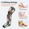 SHINE WELL Leg Compression Massager, Air Compression Massager for Circulation and Pain Relief, 3 Modes 3 Intensities 2 Extenders and Adjustable Wraps, Gift for Family or Friend - Image 4
