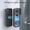 BOIFUN Wireless Doorbell Camera No Subscription with Chime - 166° Wide Angle View, 2K HD Video, Quick Wake Up & Motion Detection, 6700mAh Battery, Intelligent HDR Night Vision, Two-Way Audio - Image 4