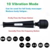 Gajoin Vibrating Massager Powerful Big Electric Back Massagers for Sports Recovery Muscle Aches Body Pain Shoulder Foot Massage Black - Image 4