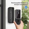 Lunelyx 1080P Video Doorbell Camera, Wireless Indoor/Outdoor Surveillance Cam, Cloud Storage, 2.4G WiFi Only, AI Human Detection, Cloud Storage, Night Vision, Two Way Audio - Image 7
