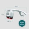 Homedics Back Massager - Heated Automatic Percussion Back, Body and Neck Massager with Duel Pivoting Heads, Interchangeable Nodes, for Shoulders, Legs and Feet, White - Image 8