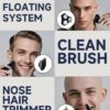 Electric Razor for Men, Removable Magnetic 3D Electric Shaver, 10,000 RPM High Speed Motor, IPX8 Waterproof, USB Fast Charging, Multi Functional Professional Hair Trimmer Kit Included,Black - Image 4