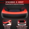 OLIXIS Computer Gaming Desk Chair - Big and Tall Ergonomic Comfy Lumbar Support with Flip-up Armrest and 360° Swivel Wheels, PU Leather Height Adjustable, for Home and Office, Red - Image 7
