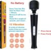 Gajoin Vibrating Massager Powerful Big Electric Back Massagers for Sports Recovery Muscle Aches Body Pain Shoulder Foot Massage Black - Image 5