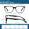Oilway Blue-Light Blocking Glasses Computer Reading/Gaming/TV/Phones Glasses Fashion Anti Eyestrain UV Glasses for Women Men - Image 3