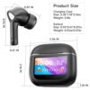 Wireless Earbuds Bluetooth 5.3 Headphones with Touch Screen 50H Playtime Deep Bass Stereo Ear Buds with Mic IPX7 Waterproof in Ear Earphones for Pad Tablet Android/iOS Phones Gifts for Women Men - Image 8