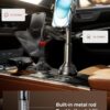 LISEN Cup Phone Holder for Car No Shaking Car Phone Holder Mount, 360° Adjustable Car Accessories for Women Trucks SUVs Golf, Compatible with iPhone 16e 16 15 14 13 Plus Pro Max Samsung S25 All 4-7'' - Image 3
