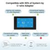 MoesGo Programmable WiFi Smart Thermostat for Home, No C-Wire Required by C-Wire Adapter, with Zone Remote Sensor, Remote Control Tuya/Smart Life, Compatible with Alexa and Google Assistant, 24VAC - Image 3