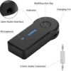 Mini Bluetooth Receiver for BLU Grand M3 - Wireless to 3.5mm Jack Hands-Free Car Kit 3.5mm Audio Jack w/LED Button Indicator for Audio Stereo System Headphone Speaker - Image 6