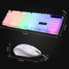 CHONCHOW RGB Gaming Keyboard and Mouse Combo,USB Wired Light Up Keyboard, Rainbow LED Lit Backlight Keyboard Mouse Set for Computer Windows PC PS4 Xbox Laptop iMac Resberry Pi - Image 2