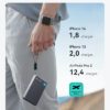 INIU Magnetic Portable Charger, Ultra Slim Qi2 Certified 10000mAh 30W Fast Charging Power Bank, Wireless Battery Pack with Foldable Stand, Phone Charger Only for iPhone 16/15/14/13/12 Series, White - Image 5