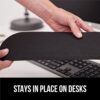 GORILLA GRIP Silky Gel Memory Foam Wrist Rest for Computer Keyboard, Mouse, Ergonomic Design for Typing Pain Relief, Desk Pads Support Hand and Arm, Mousepad Rests, Stain Resistant, 2 Piece Pad, Black - Image 5