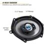 Scosche HD57684 - High-Performance 5" x 7" 4-Way Full Range Car Door Speakers Set for Enhanced Car Audio Experience - 200 Watts Max - Fits Most 5" x 7" and 6 x 8" Factory Locations - 1 Pair - Image 5