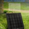 ORIPIK Trail Camera Solar Panel with USB-C, Solar Battery Charger Kit 12V/1A Output for Game Camera, Build-in 7500mAh Rechargeable Lithium Battery IP68 Waterproof Trail Cam Accessory - Image 3