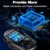 Bluetooth FM Transmitter (Upgraded Version) in-Car Wireless Radio Adapter Kit W 1.8" Color Display Hands-Free Call Fast Charging 18W and Smart 2.4A Dual USB Ports, TF Card MP3 Player - Image 5