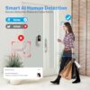 HopeFlex 1080P Smart Wireless Video Doorbell Camera with Chime, AI Human Detection, 2.4G WiFi, Two-Way Talk, Battery Rechargeable, Night Vision, Real-Time Alerts, Cloud Storage, Weather-Resistant - Image 3