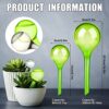 10 Pcs Plant Watering Globes Colored 2 Size Self Watering Globes Automatic Watering Bulbs Plastic Plant Water Globes Drip Irrigation Device for Indoor Outdoor Plants (10.5 & 5 Inch, 5 Colors) - Image 2