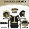 TORIBIO Hardshell Camera Backpack for DSLR/SLR Mirrorless Camera, Professional Photography Waterproof Camera Case for Canon/Nikon/Sony with Tripod Holder & Laptop Compartment, Khaki - Image 8