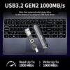 SSK USB Drive 1TB External SSD, No Speed Drop Portable SSD 1000MB/s, USB 3.2 Gen 2 A+C Dual Port External Solid State Hard Drive for iPhone 15/16 Pro, Win, Mac, Android Phone - Image 2