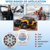 Pyle 5.25 Inch Dual Marine Speakers - 2 Way Waterproof and Weather Resistant Outdoor Audio Stereo Sound System with 150 Watt Power, Poly Carbon Cone, Cloth Surround and Low Profile Design - 1 Pair - Image 7