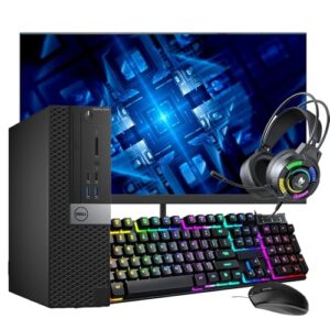 Dell Optiplex 5060 Desktop Computer | Hexa Core Intel i5 (3.2) | 32GB DDR4 RAM | 1TB SSD Solid State | Windows 11 Professional | Home or Office PC (Renewed), Black