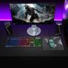 Keyboard and Mouse Gaming LED Wired Combo with Emitting Character Keyboard 4800DPI 2 Side Button USB Mouse Rainbow Backlit Mechanical Feeling Compatible with PC Raspberry Pi Mac Xbox one ps4 - Image 8