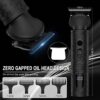 Scttomon Beard Trimmer for Men Professional Mens Beard Grooming Kit T-Blade Trimmer Electric Shaver Razor Nose Body Trimmer Hair Cutting Kit Cordless 7 in 1 Black - Image 4
