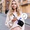 Small Portable Charger 5000mAh,iWatch Wireless Charger Power Bank with Built-in Cable,Travel Keychain Charger for Apple Watch 9/Ultra2/8/Ultra/7/6/Se/5/4/3, iPhone 15/14/13/12/11,Android Phone(Purple) - Image 6