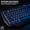 Ritz Gear Gaming Accessories Kit (Blue) | 4-in-1 LED Backlight Bundle PC Combo with Multimedia Keyboard, Optical Mouse, Mouse Pad & Headset with Adapter | for Windows 7+ Desktop, Laptop, Xbox & PS4 - Image 2