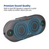 Besign BK06 Bluetooth 5.0 in Car Speakerphone with Visor Clip, Wireless Car Kit for Handsfree Talking, Motion Auto On, Siri Google Assistant Support, Dual 2W Speakers - Image 2