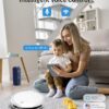 Robot Vacuum and Mop Combo, 2 in 1 Mopping Robot Vacuum Cleaner with Schedule, Wi-Fi/Voice/App, Strong Suction, Ease of Use, Self-Charging Robotic Vacuum, Slim, Ideal for Hard Floor, Pet Hair, Carpet - Image 7