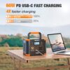Portable Power Station 300W (Peak 600W), GRECELL 288Wh Solar Generator with 60W USB-C PD Output, 110V Pure Sine Wave AC Outlet Backup Lithium Battery for Outdoors Camping Travel Hunting Home Blackout - Image 4