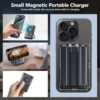 for Magsafe Portable Charger, 10000mAh Wireless Magnetic Power Bank with Built-in Cables, Fast Charging for Magsafe Battery Pack Compatible with iPhone, Android, Apple Watch, AirPods Series (Black) - Image 8