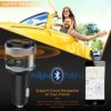 Bluetooth 5.3 FM Transmitter for Car, 3.0 Wireless Bluetooth FM Radio Adapter Music Player FM Transmitter/Car Kit with Hands-Free Calling and 2 USB Ports Charger Support USB Drive - Image 6